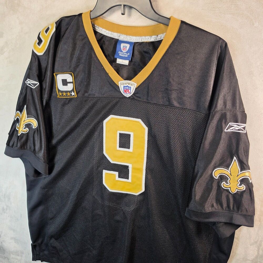 Drew Brees New Orleans Saints Authentic Reebok On-Field Stitched Jersey Captain